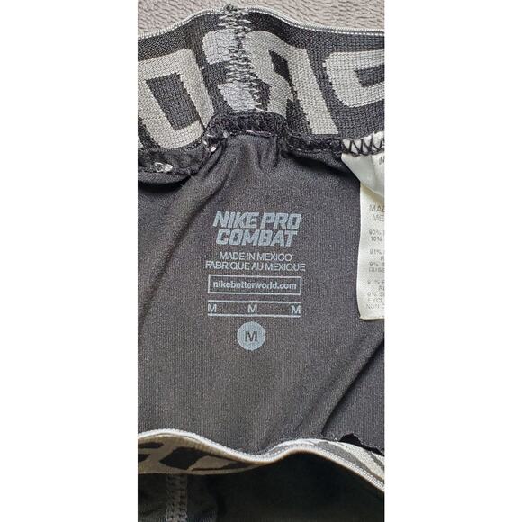 Nike Pro Combat Mens Size M Tights Black 449822-010 Gym Hiking Running C22-51 - Picture 4 of 8